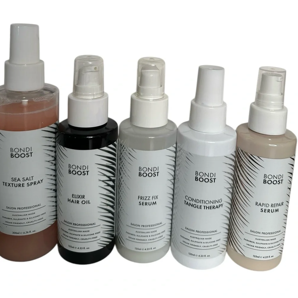 Bondi Boost Hair Care Set Lot of 7‎ Products Mask Sea Salt Hair Oil Frizz Serum